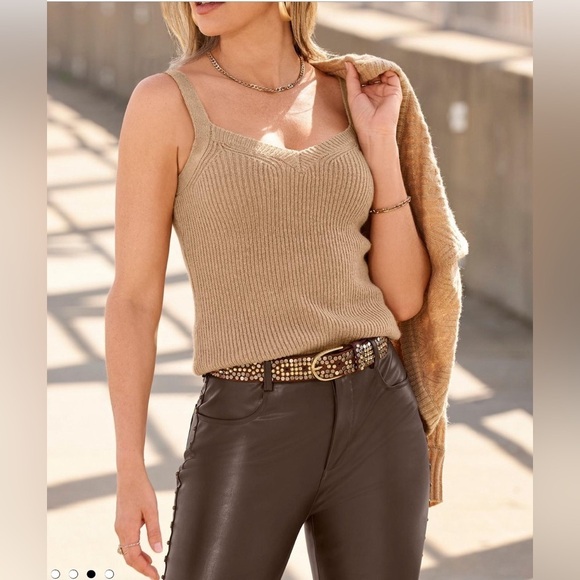 Accessories - LEATHEROCK LR Dark Brown gold brass and black 
Studded Belt size L 36